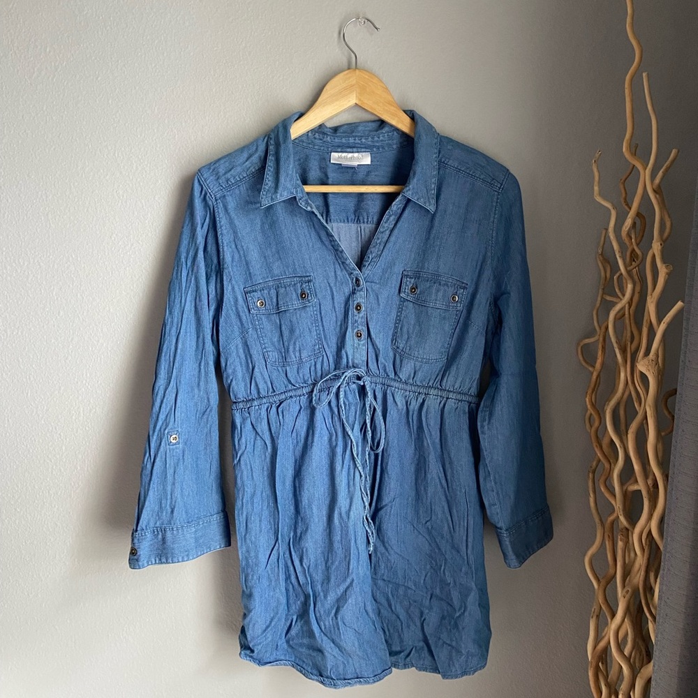 Motherhood Denim maternity Top